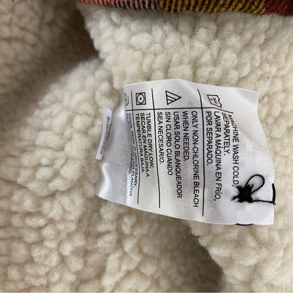 The American Outdoorsman Mens Size M Sherpa Flannel Shaket - Picture 9 of 11